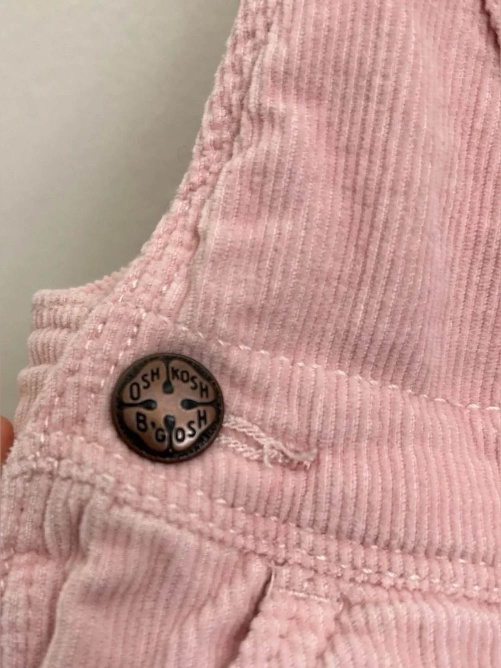 OshKosh B'gosh Blush Pink Corduroy Overalls